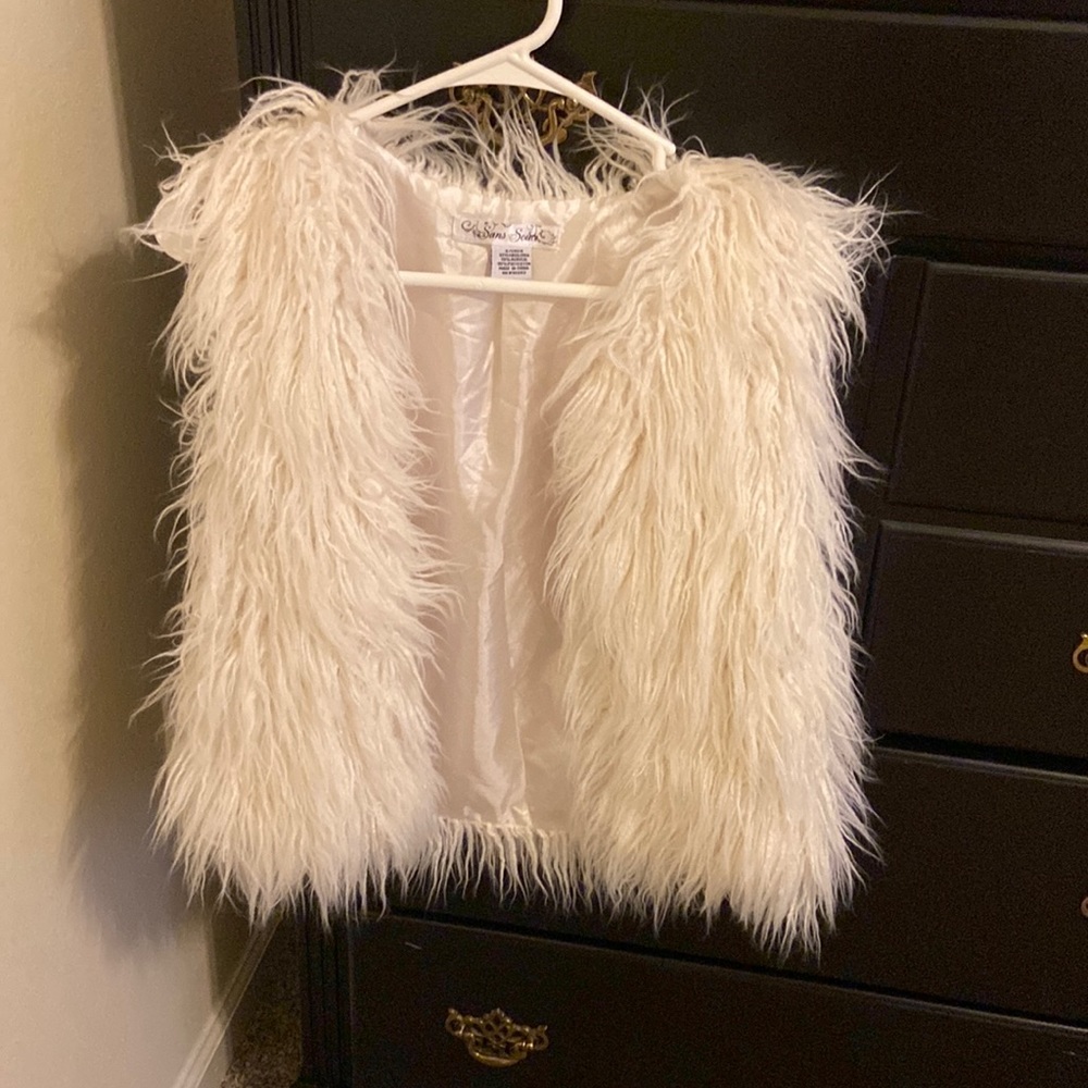 White Fur Vest